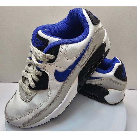 Nike Other - Nike Air Max‎ 90 LTR White Racer Blue Light Bone DV3607-100 Size 5.5Y Youth
